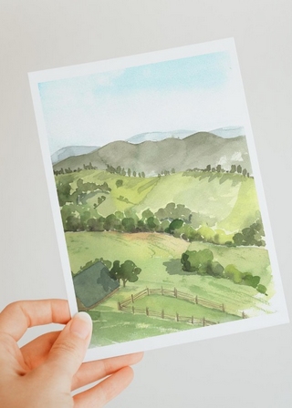 Stage Nature en aquarelle, Vacances en famille, Peinture-aquarelle-collage
